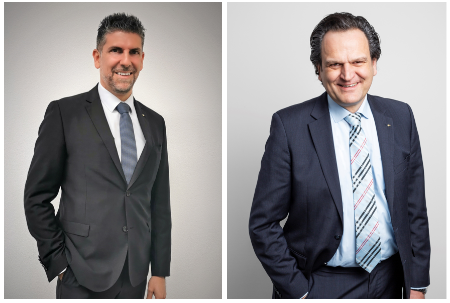 Maurizio Catino先生（左）将接替Christoph Reinkemeier博士（右）出任英特诺全球销售及服务执行副总裁一职，并出任集团管理层成员1593573611133204.png